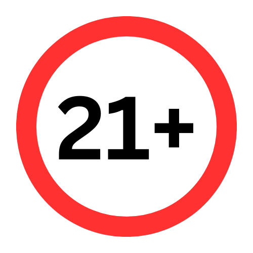 21+ age restriction